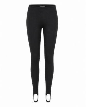 Legginsy z paskiem pod stopą wykonane z materiału Crepe Nurec marki TYMOSZEWICZ