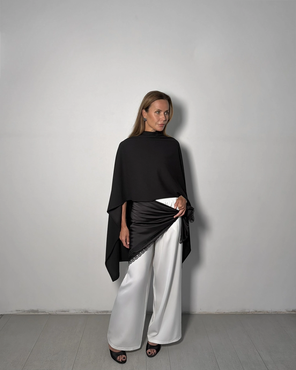 Jedwabne spodnie Wide Leg - obrazek 9