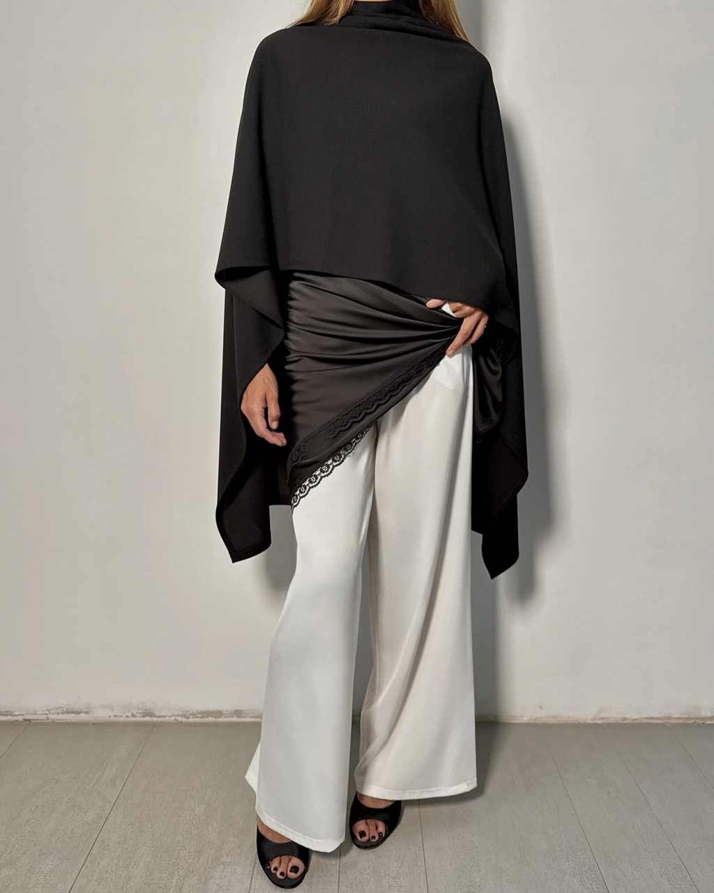 Jedwabne spodnie Wide Leg - obrazek 10
