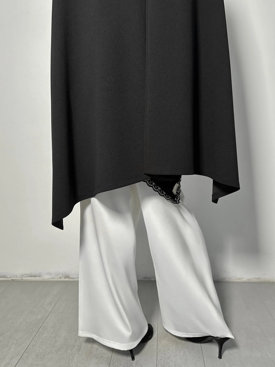 Jedwabne spodnie Wide Leg - obrazek 12
